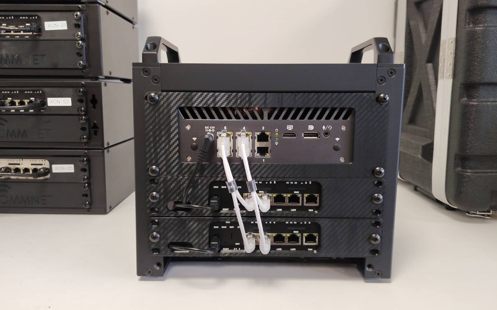 Bonding routers used for XCommNet managed connectivity deployments