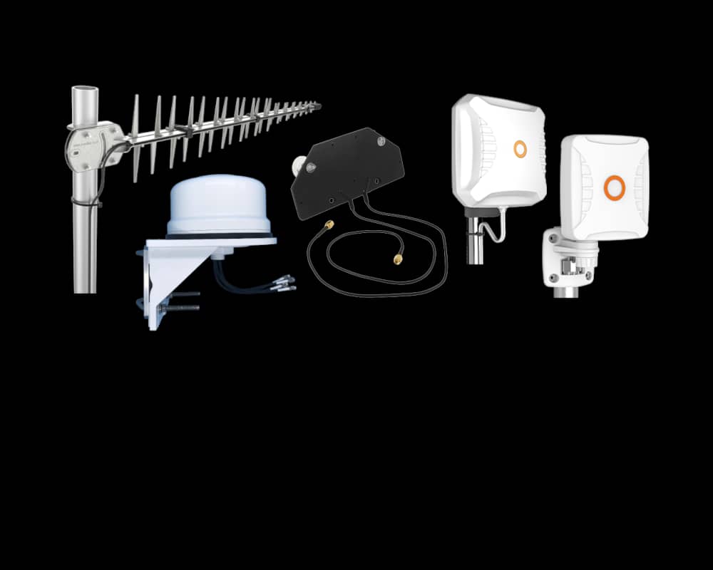 External antennas and mast systems for 4G 5G connectivity deployments
