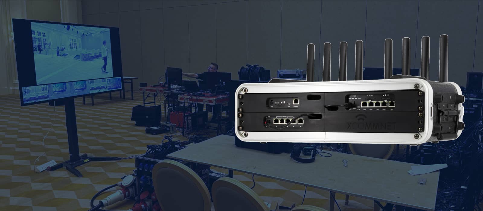 Flight cases and field deployment equipment for managed internet hire